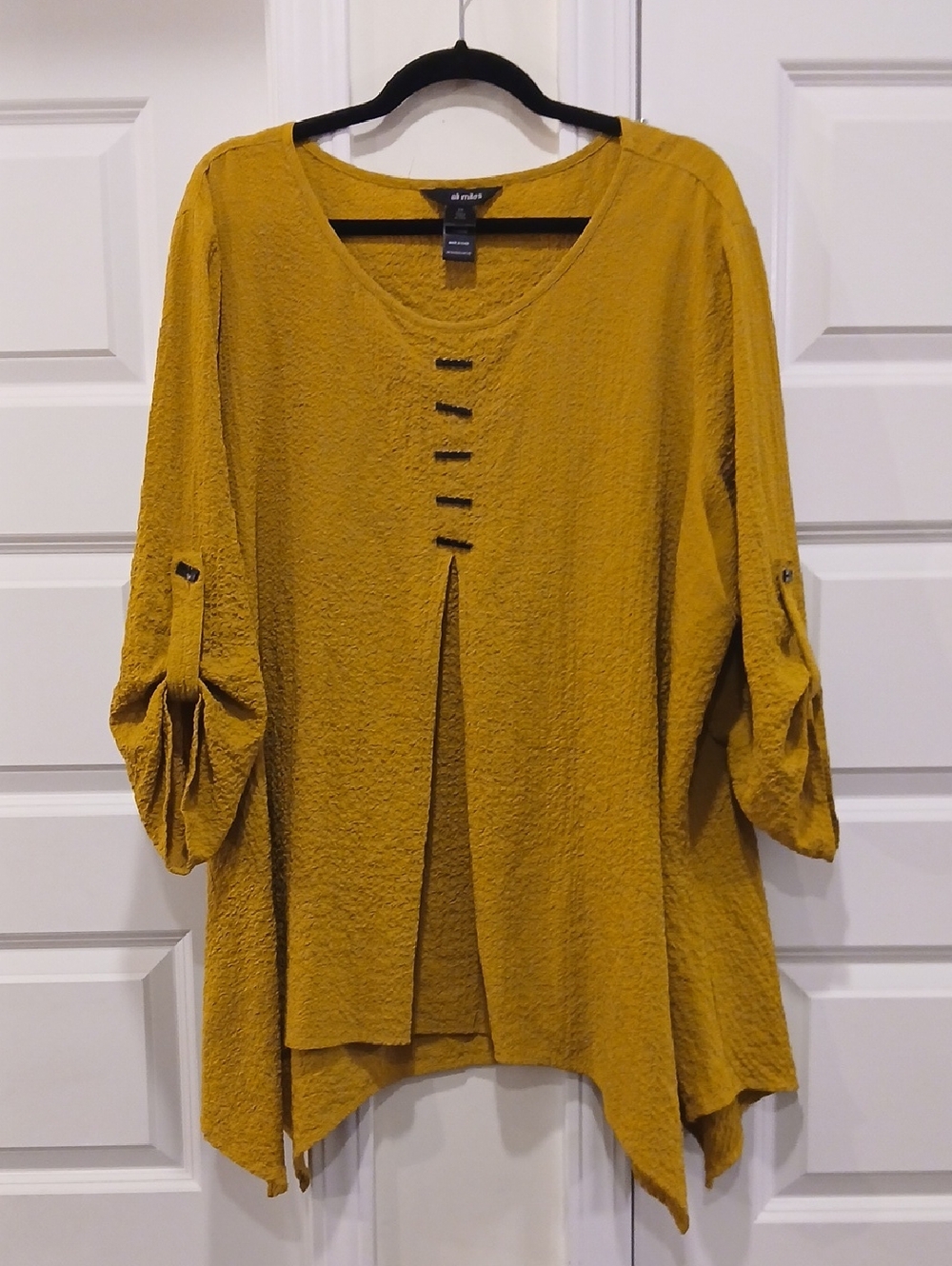 Ali Miles Sharkbite Hem Blouse Size 2X